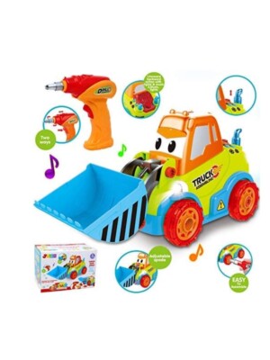 JOYIN Take-Apart Truck Toy DIY Construction Bulldozer Assembly