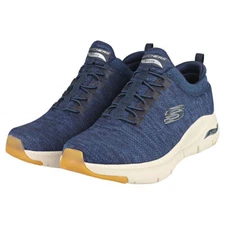 Skechers Slip On Men's Sport Arch Fit Shoes Navy Mesh Comfort Casual Soft 232301