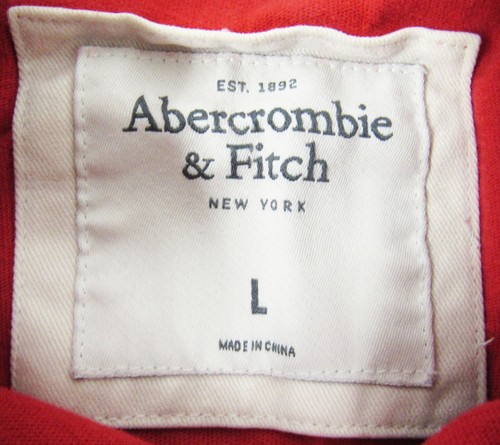 Abercrombie & Fitch,Neuwertig,Herren,Shirt,Logo,Rot,L(USA),54-56 - Bild 3 von 3