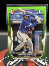 SP 319/399 2023 1st Bowman Base Neon Green #BP-47 Lizandro Rodriguez Rookie Card