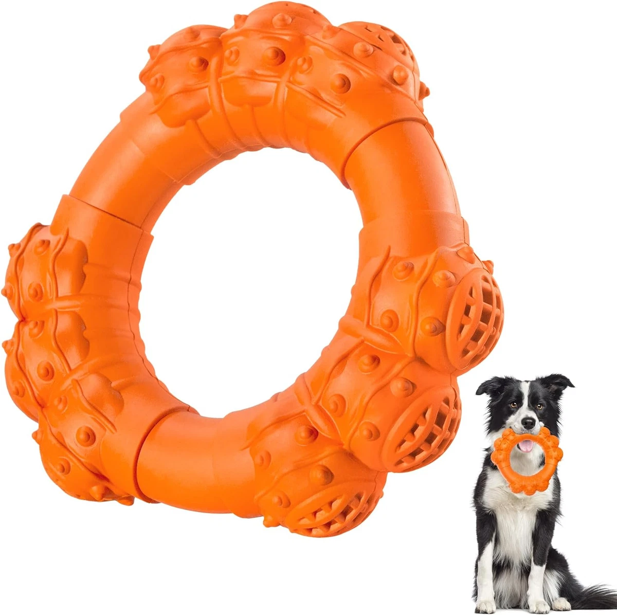 Indestructible Dog Chew Ring Toys For