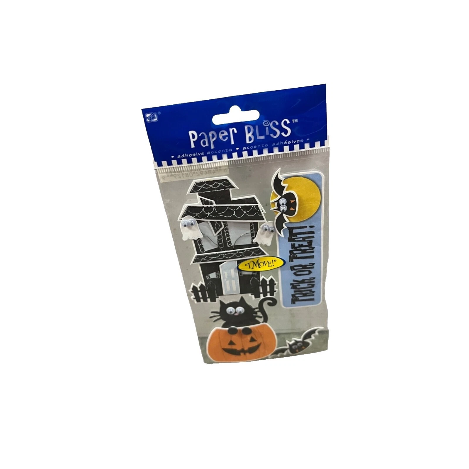 万圣节黑色剪贴簿贴纸