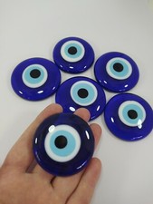 Glass Evil Eye Set of 6 Without Holes 5 cm Turkish Nazar Amulet Boho Home Decor