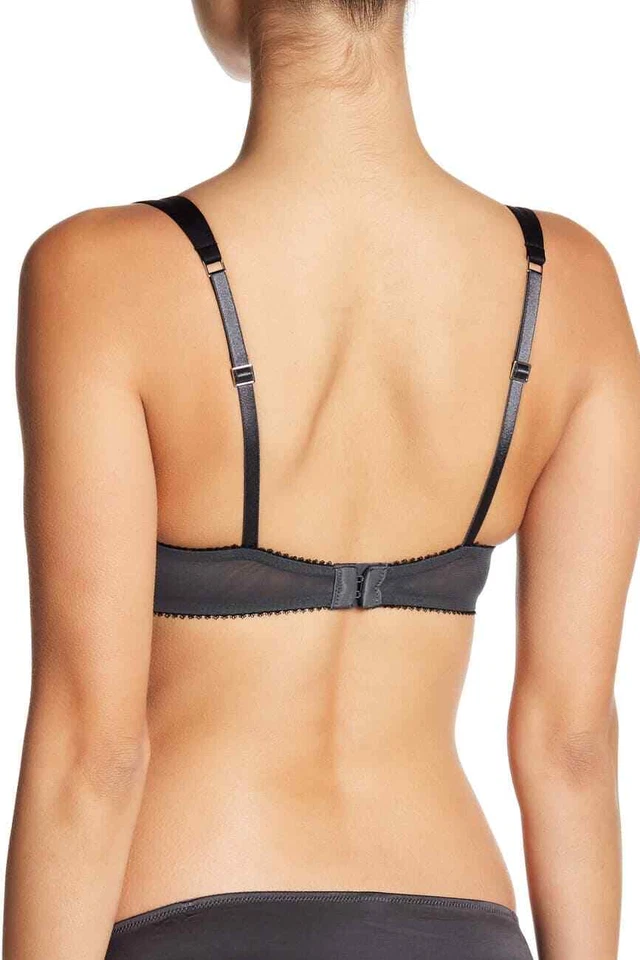 Nuevo con etiquetas Sujetador Felina Entre-Doux Contour Negro Gris - Talla 38DD - $56 Foto 2 de 2