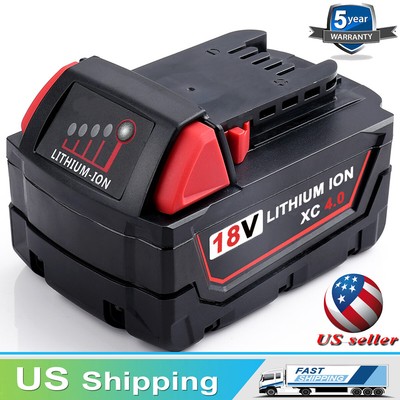 Milwaukee M18 18v 4 0ah Xc Extended Capacity Battery 48 11 1840 For Sale Online Ebay