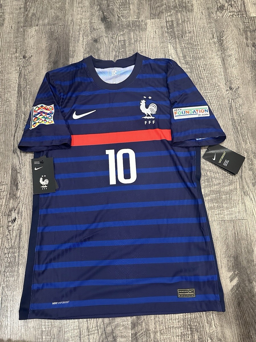 Kylian Mbappe France Vaporknit Nike 2021 Jersey Men's Size