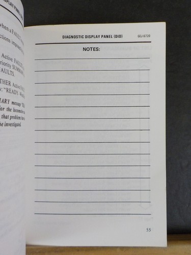 GE Dash 8 Operating manual Diesel-electric locomotives GEJ-67208 1987 - Picture 7 of 8