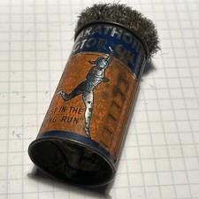 Vintage Marathon Motor Oil Advertising Premium Scour Tube