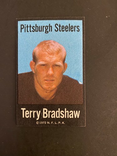 Terry Bradshaw 1972 NFLPA Iron Ons card