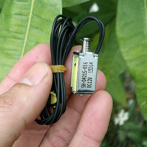 DC12V Push Pull Suction Spring Magnet Rod Mini Solenoid Electromagnet Stroke 4mm - Picture 6 of 10