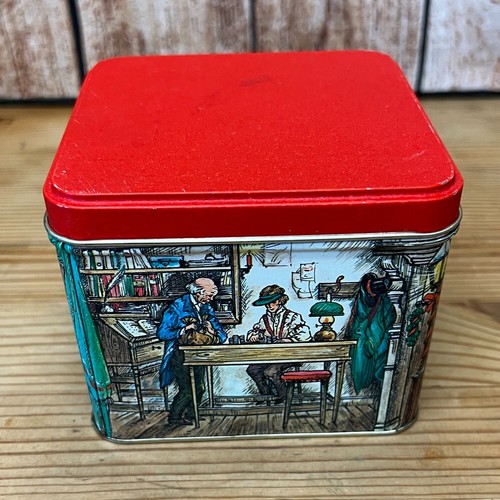 Vintage Potpourri Press Charles Dickens A Christmas Carol Square Tin - Picture 4 of 10