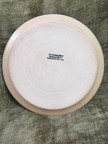 Studio Art Pottery Chip & Dip Platter Devils Tower Wyoming The Potters Mark - Picture 5 of 10