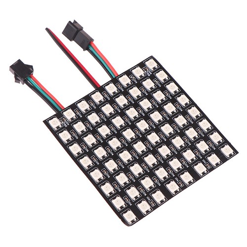 1Pc WS2812 LED 5050 RGB 8x8 64 Bit LED Matrix Module Screen LED Digital Light - Picture 2 of 12
