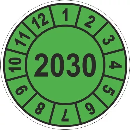 Prüfplakette, Wartungs-Plaketten, Prüfung, Etikett UVV BGV 2022 - 2027 - Bild 9 von 12