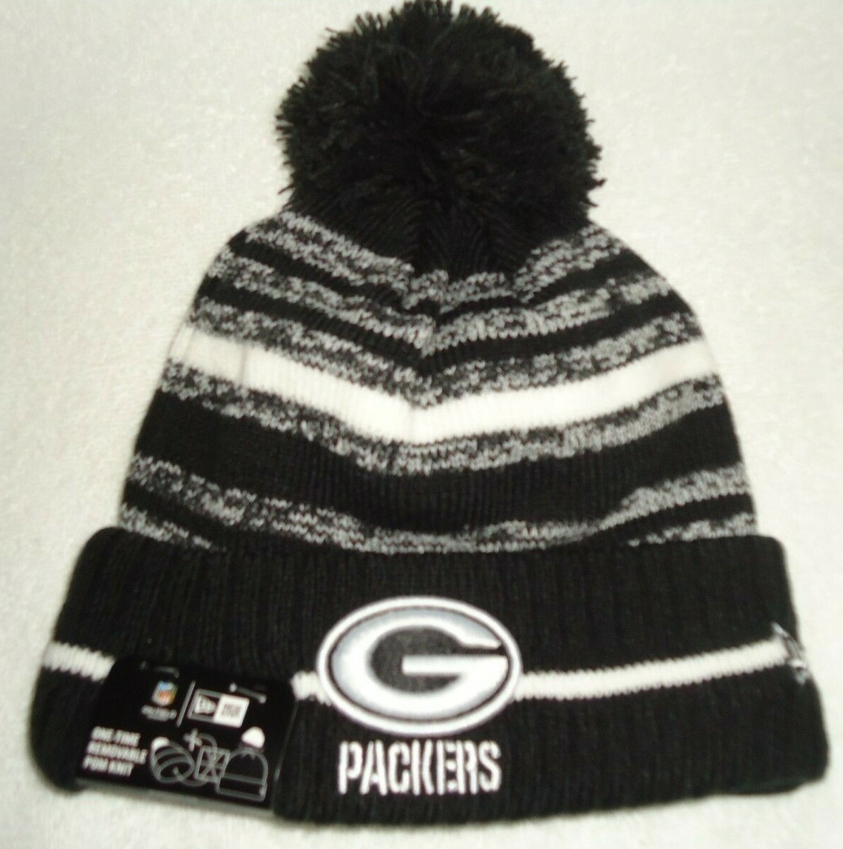 packers beanie black