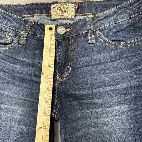 Dear John Jeans Womens 29P (30x25) Blue Straight American Western Cowgirl Denim - Picture 4 of 12