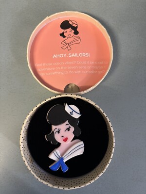 ? Erstwilder Ahoy! Sailor! Brooch Sailor Girl Erstwilder Brooch - Ahoy, Sailors! - Campbells Online Store main image 3