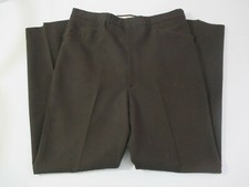 VINTAGE MEN'S HAGGAR BROWN SLACKS PANTS USA MADE MEASURE 37.5 X 34 EUC FREE SHIP