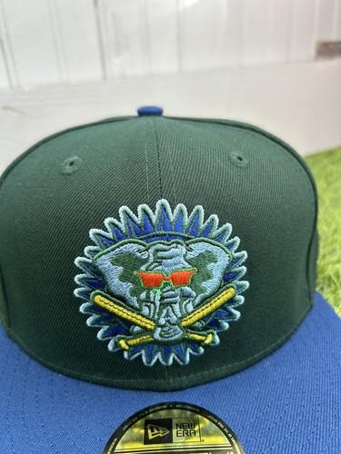 NEW ERA MENS OAKLAND ATHLETICS 50YEAR PATCH 59FIFTY HAT SIZE 7 - Picture 2 of 6