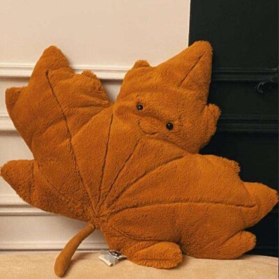 Jelly Woodland Maple Leaf Rare Cat Soft Plush Toy Gift Limited