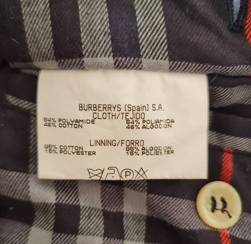 Giacca vintage Burberry trapuntata diamante Nova Check taglia 58 beige colletto velluto a coste - Foto 14 di 18