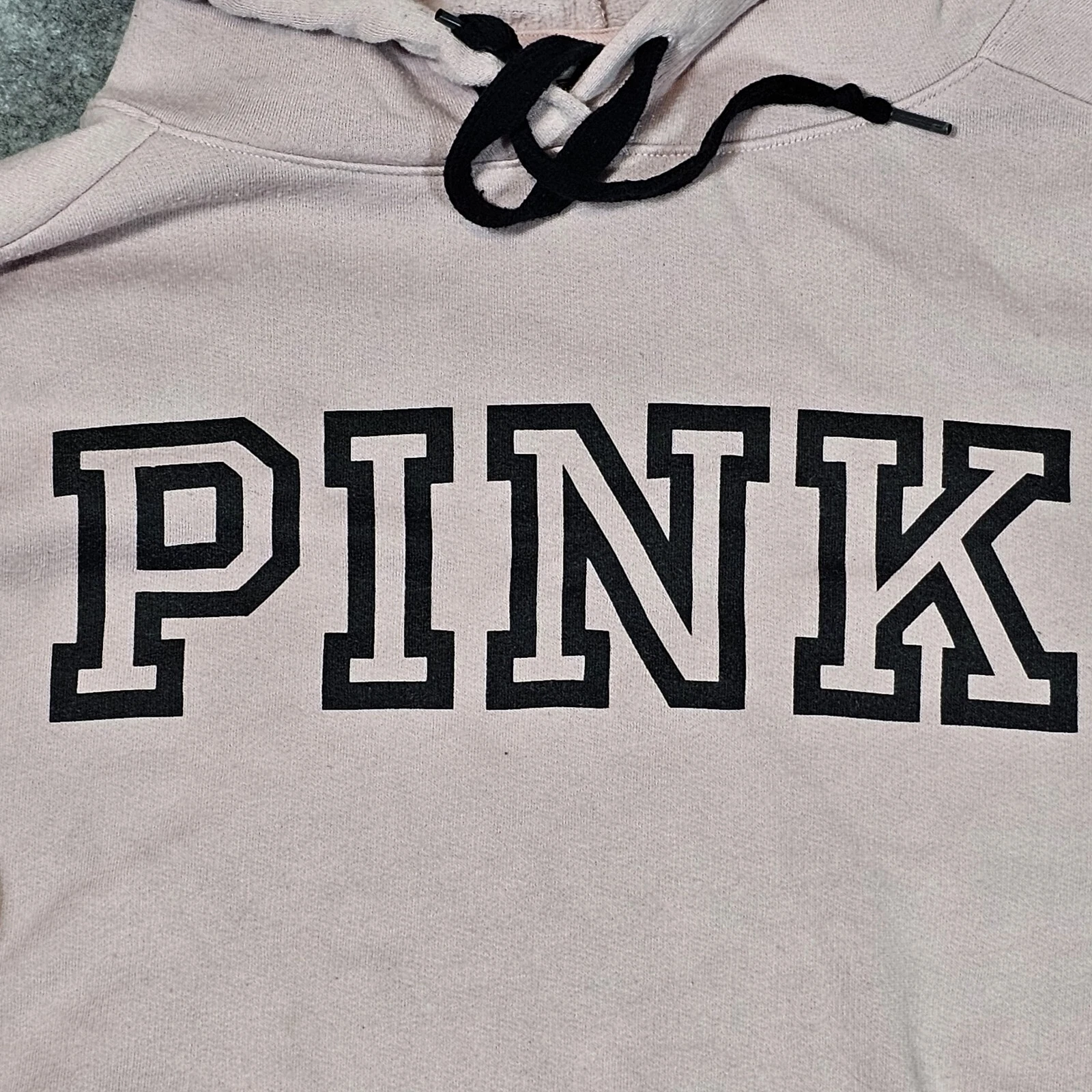 UNDERCOVER Victoria's Secret ROSA Felpa con Cappuccio Donna S Pullover Rosa con Tasche Coulisse