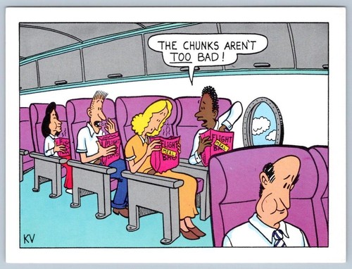 BOLSOS BARF AÑOS 80 ¡LOS TROZOS NO ESTÁN TAN MAL!*TARJETA POSTAL DE DIBUJOS ANIMADOS ROBERT CAVEY KV - Imagen 1 de 2