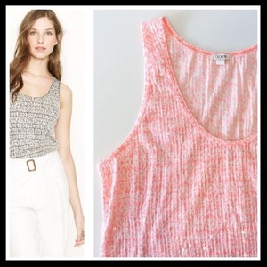 peach sequin top