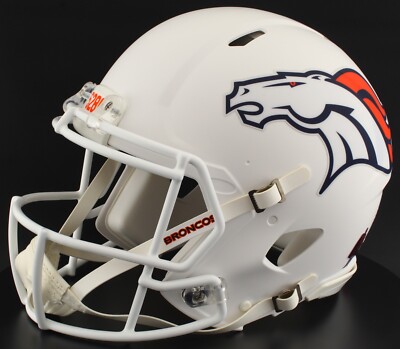 DENVER BRONCOS NFL Riddell SPEED Full Size Authentic Football Helmet