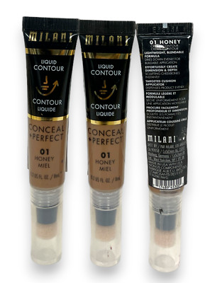 Milani Liquid Contour Conceal + Perfect (0.2fl/8ml) Lot Of 3, You Pick! NEW!