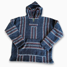 Baja Joe Mexican Hoodie Adult Small Sweater Hippie Boho Drug Rug Grunge Skater