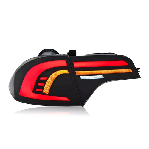 Red Tube LED Brake Tail Lights Sequential Turn Signal For 06-11 Civic Sedan 4-DR - Picture 15 of 22