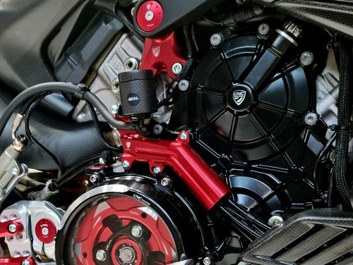 For Ducati Streetfighter V4 S 2023-2024 Racing Rear Brake lines Cover Bracket - Picture 3 of 11