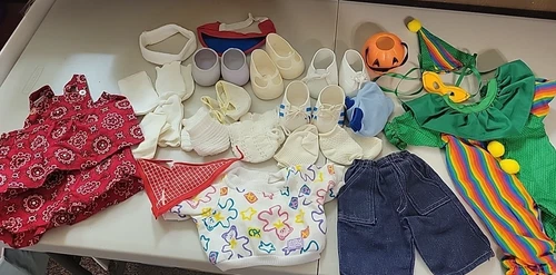 Vtg Cabbage Patch Clothing Lot And Handmade items CPK shoes