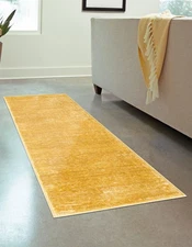 Finsbury Collection Area Rug - Kate (2' 7" x 12' Runner, Yellow)