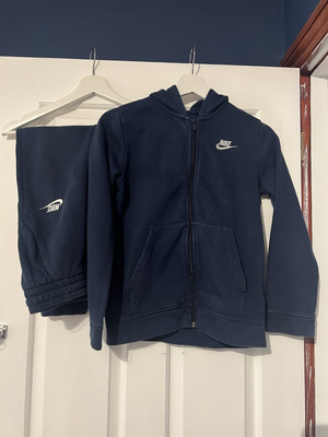 Nike Clothes Nike Pc Tracksuit Nike Boys 2pc Tracksuit, Full Zip Hoodie And  Jogging Bottoms M