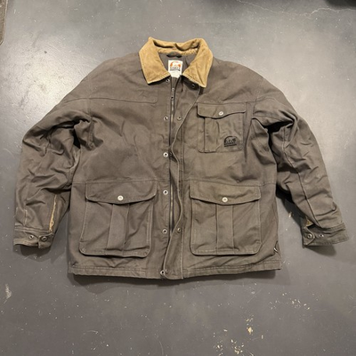 #ad Sorel Jacket Mens XL Brown Canvas Chore Coat Insulated Workwear Workmans $55.00
