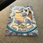 2000 Topps Pokemon TV Animation Series Blastoise #9 Foil Card LP Vintage