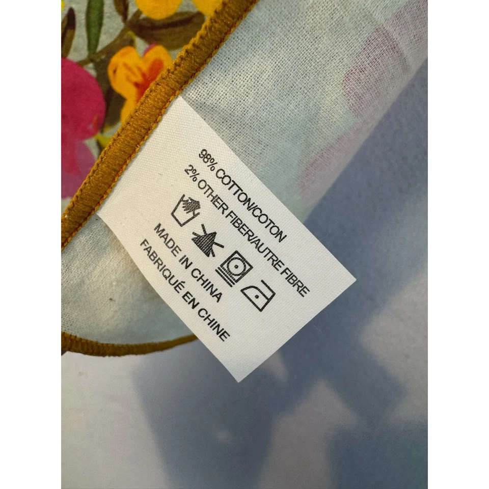 Toalla de té Natural Life tamaño pequeño floral regla 5 por 5 Foto 2 de 3