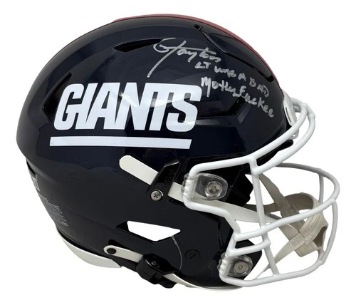 Lawrence Taylor Signed Giants FS T/B Authentic SpeedFlex Helmet BAD MF BAS