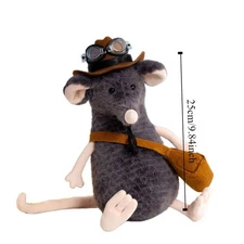 PP Cotton Sad Mouse Plush Toy Fluffy Hat Lachlan Doll Soft Pillow Collectible Gi