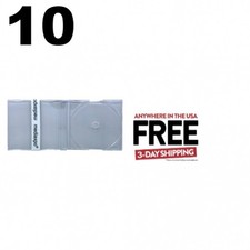 10 SLIM Import CD-5 Maxi SUPER Clear CD Jewel Cases J Card European 7.2mm 1-3 D
