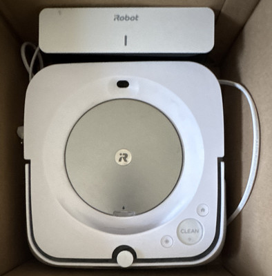 iRobot Staubsaugerroboter kabellos mit Ladestation, Weiß/Grau