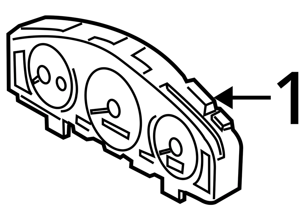 Спидометр приборная панель датчики 2004-2006 Mazda Mpv Le46 55 430 H46E4 - Изображение 4 из 4