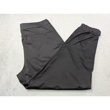 Athleta Radiant Jogger Black Pants Size 16 Athletic Athleisure Zip Ankle