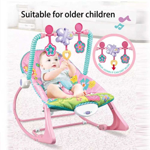 Baby Bouncer Rocker Swing Vibration Chair Soft Soothing Music Infant To Toddler. - Picture 9 of 16