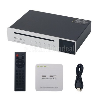 SMSL Silvery PL150 HiFi Stereo Lossless CD Player Built-in CS43198 Decoding Chip