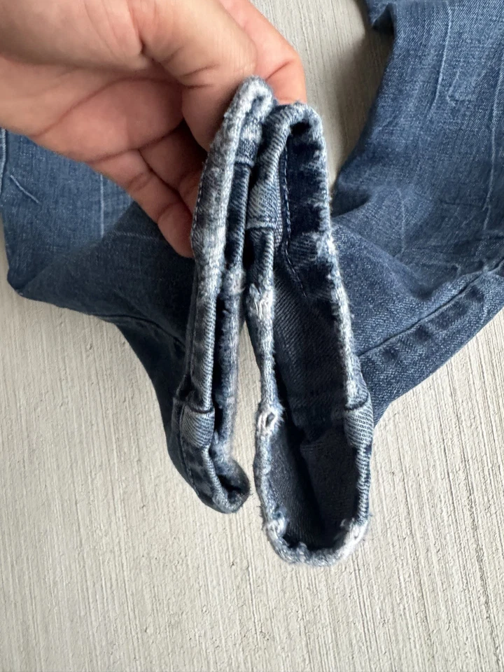 Pierre Balmain Distressed Skinny Moto Biker Denim Jeans Mens Size 32 Italy Made  - Image 3 of 4