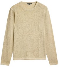 John Varvatos Mens Camden Crewneck Sweater Small Sand - NWT 228