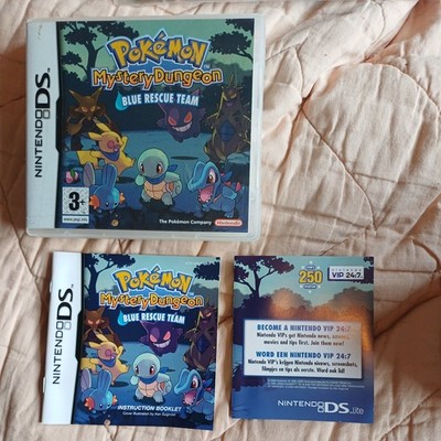 Nintendo DS Spiel (3DS 2DS) Pokémon Mystery Dungeon Blau Rescue Team Case Inserts